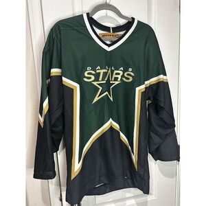 Vtg KOHO Dallas Stars NHL Hockey Jersey Adult Small Made in Canada Green No Name